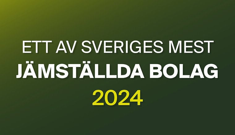 Ett av Sveriges mest jämställda bolag 2024 1080x1080